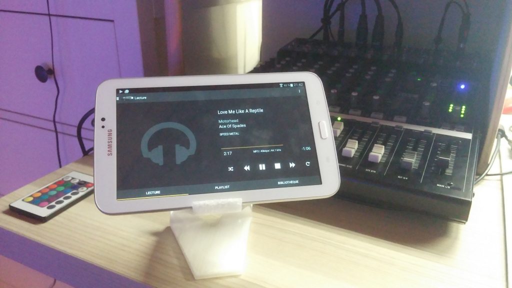 Bubble UPnP qui lit de la musique depuis le NAS sur la Chromecast Audio